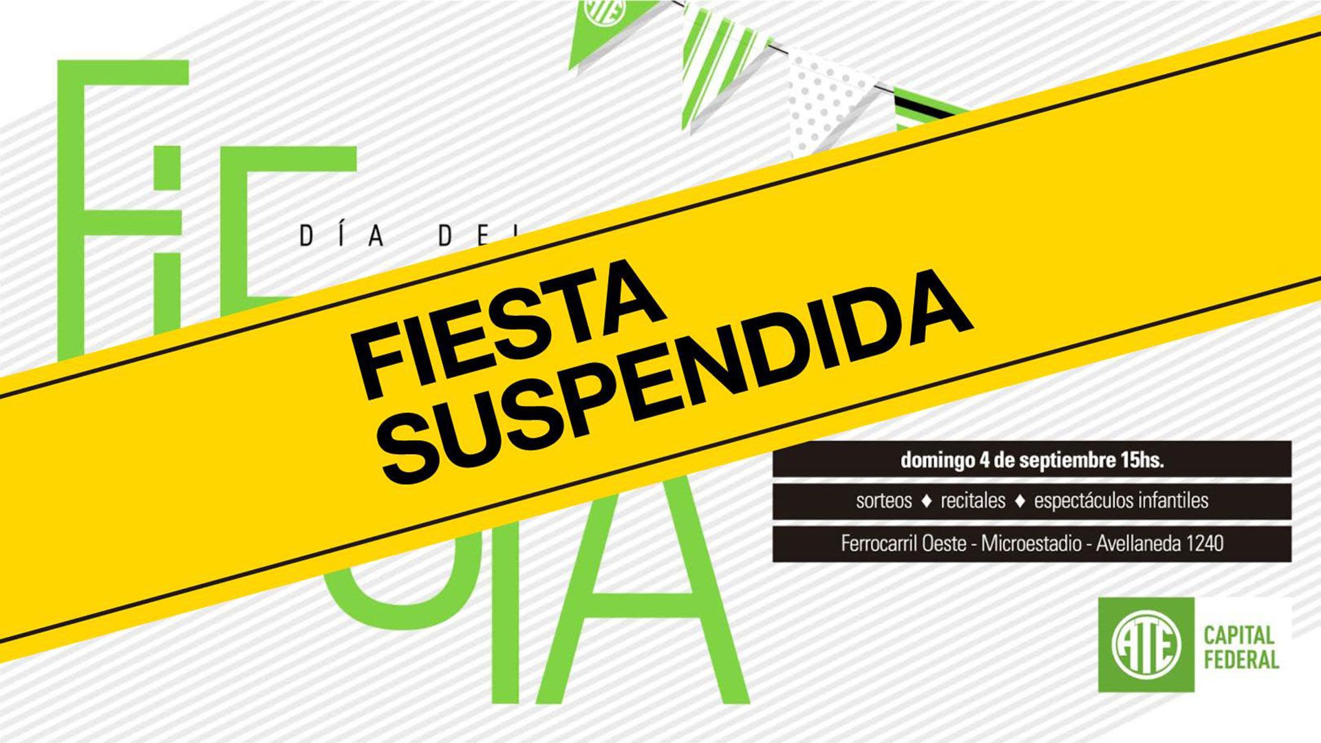 <strong>Suspendida</strong> la fiesta del 