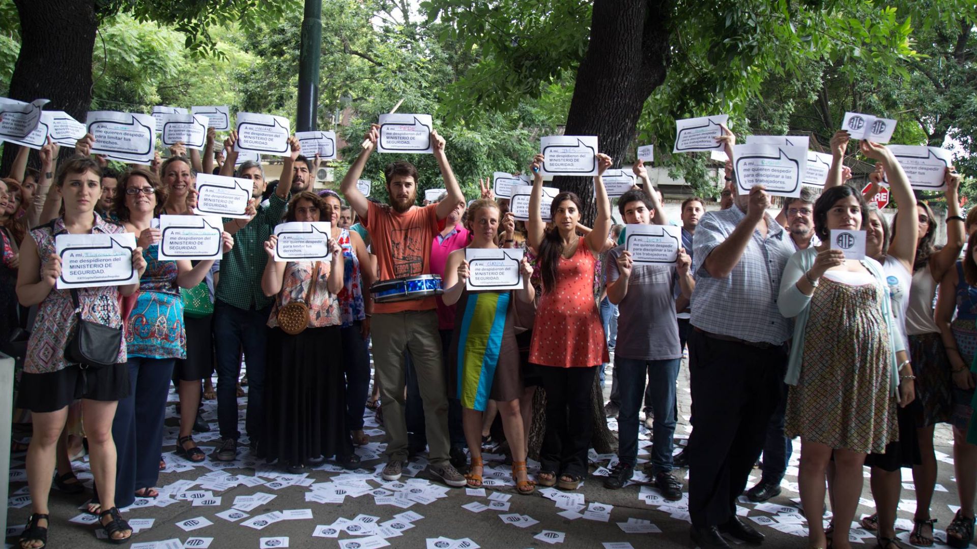 <strong>ATE Capital</strong> en contra de los despidos en el Ministerio de Seguridad