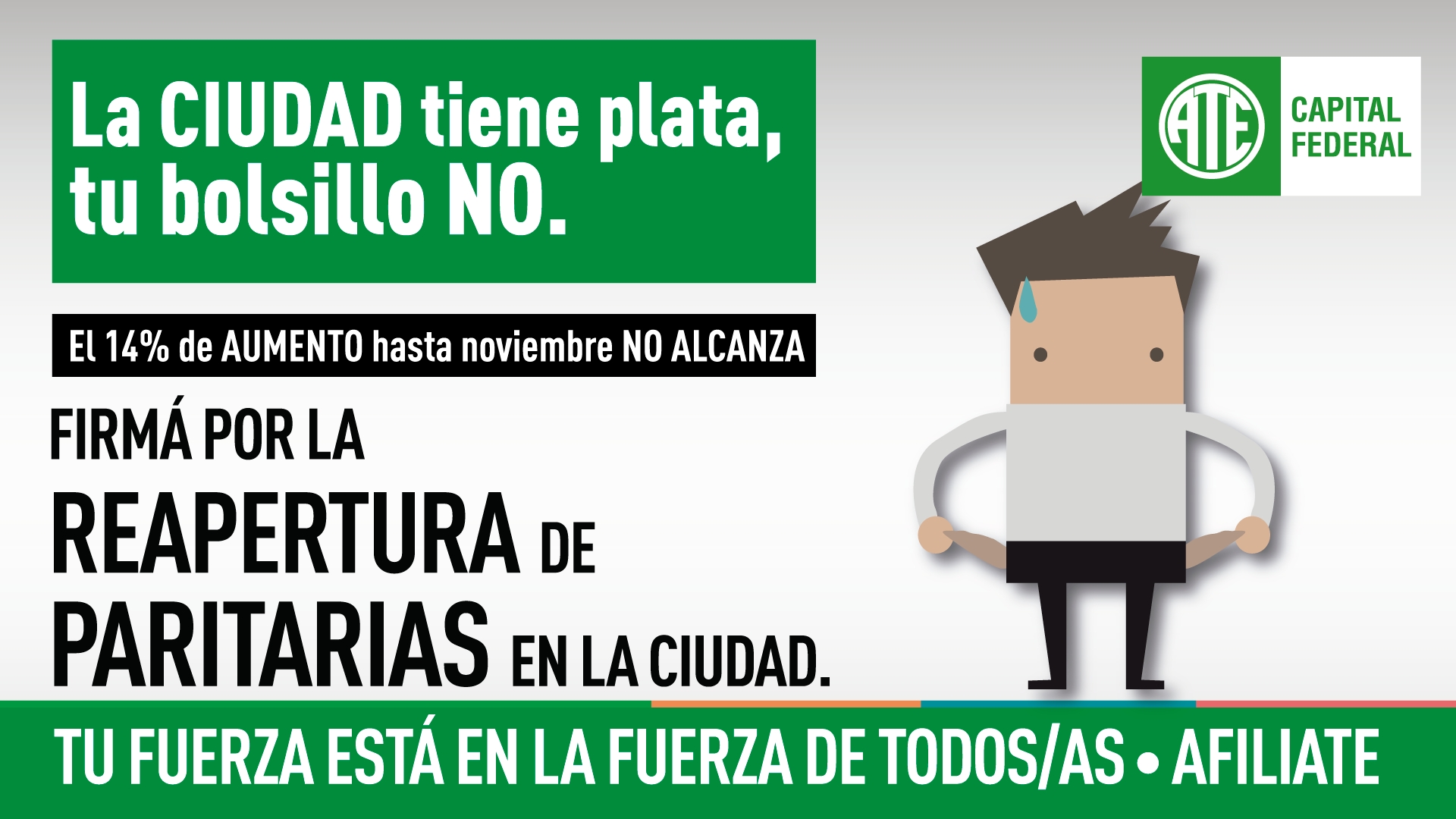 Campaña por reapertura de paritarias en la Ciudad