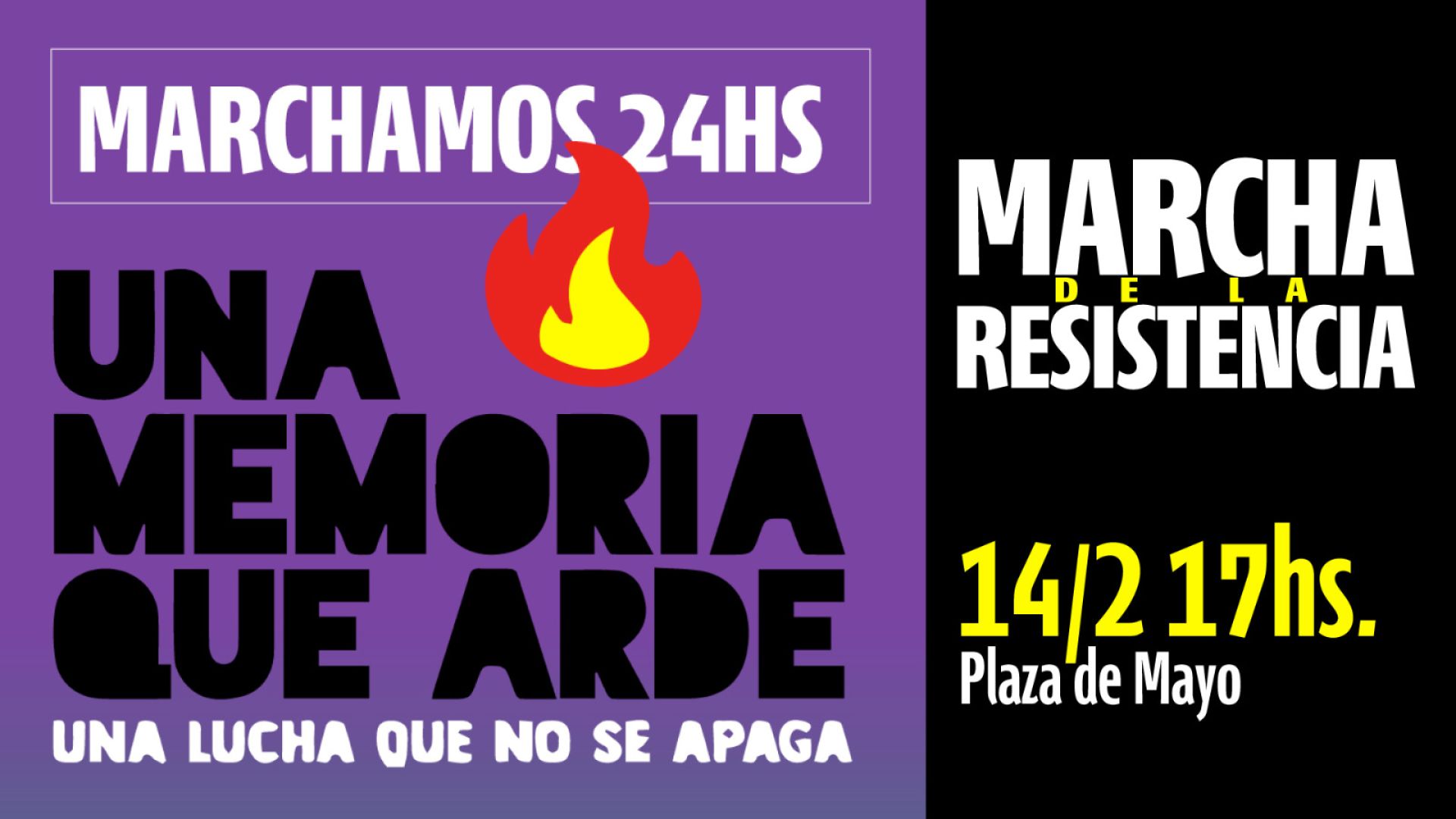 Marcha de la Resistencia: “UNA MEMORIA QUE ARDE, UNA LUCHA QUE NO SE APAGA”