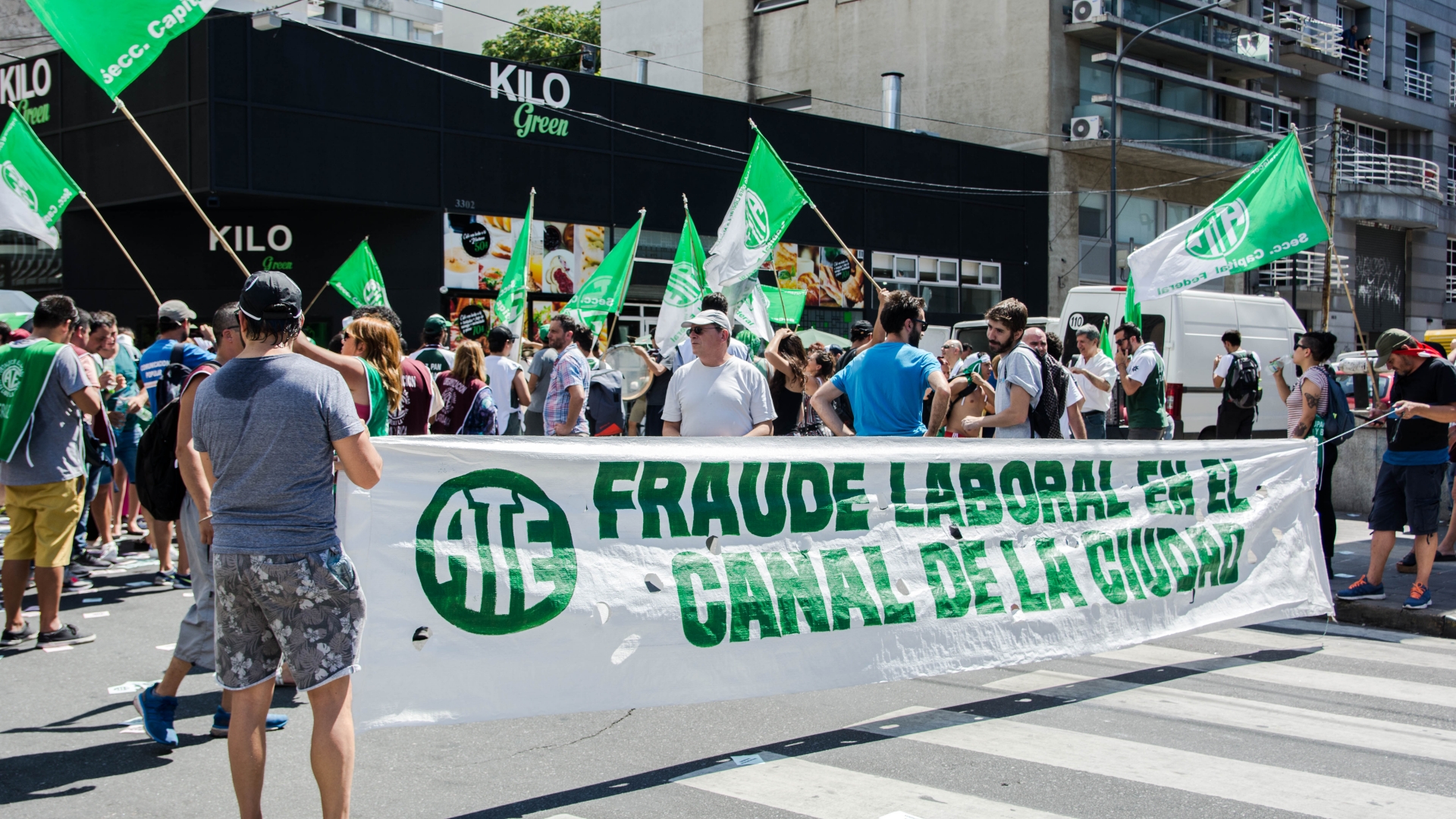 Movilizamos contra los despidos y el fraude laboral en el Canal de la Ciudad