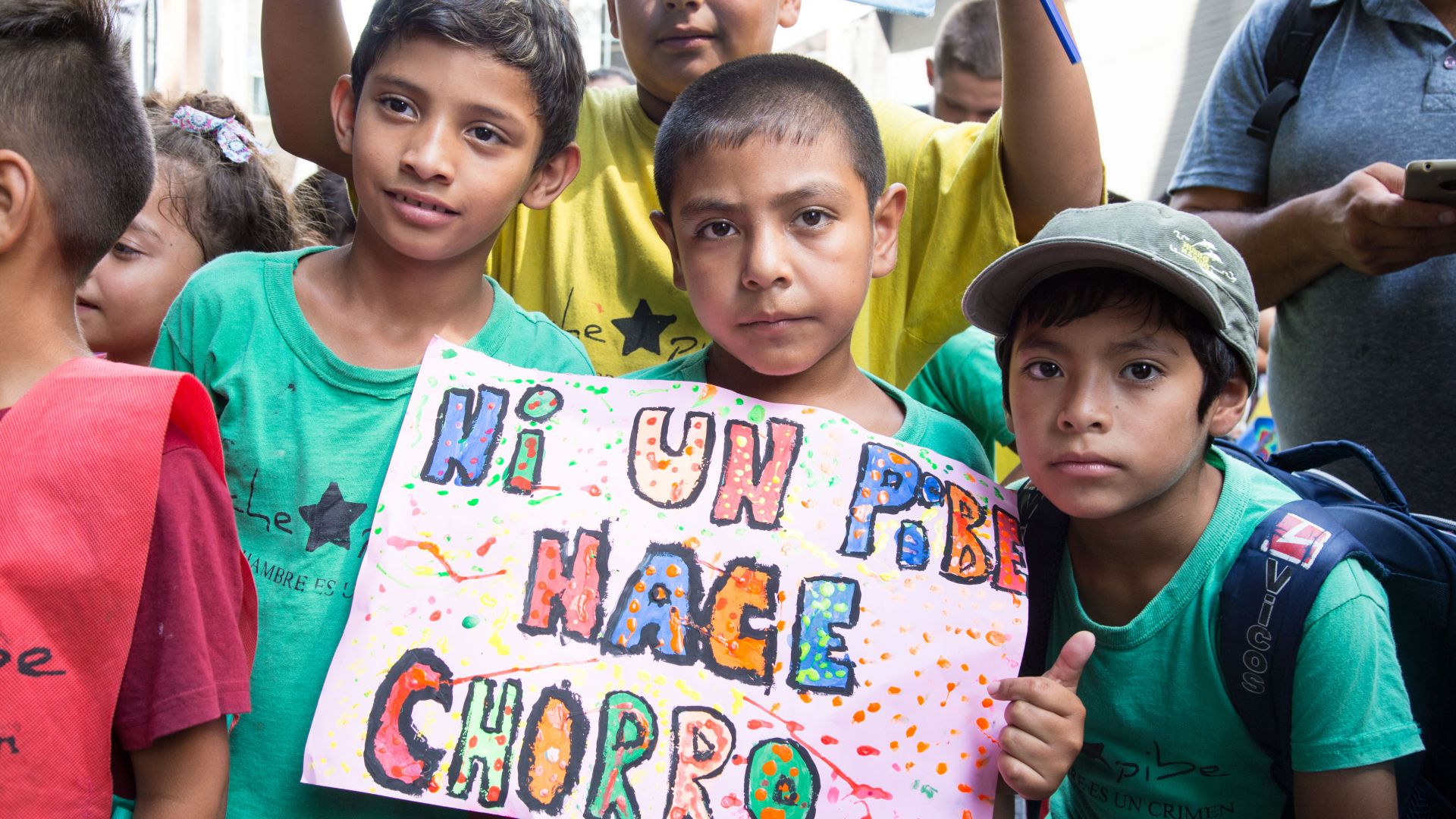 Marcha en repudio al proyecto del Gobierno de bajar la edad de punibilidad