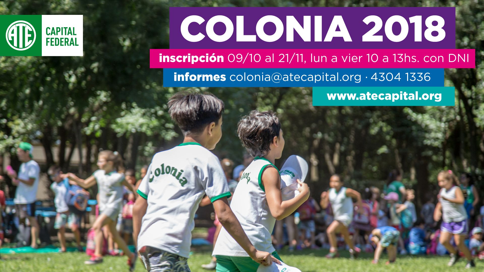 Abre la inscripción a la <br><strong>Colonia de Vacaciones 2018</strong>