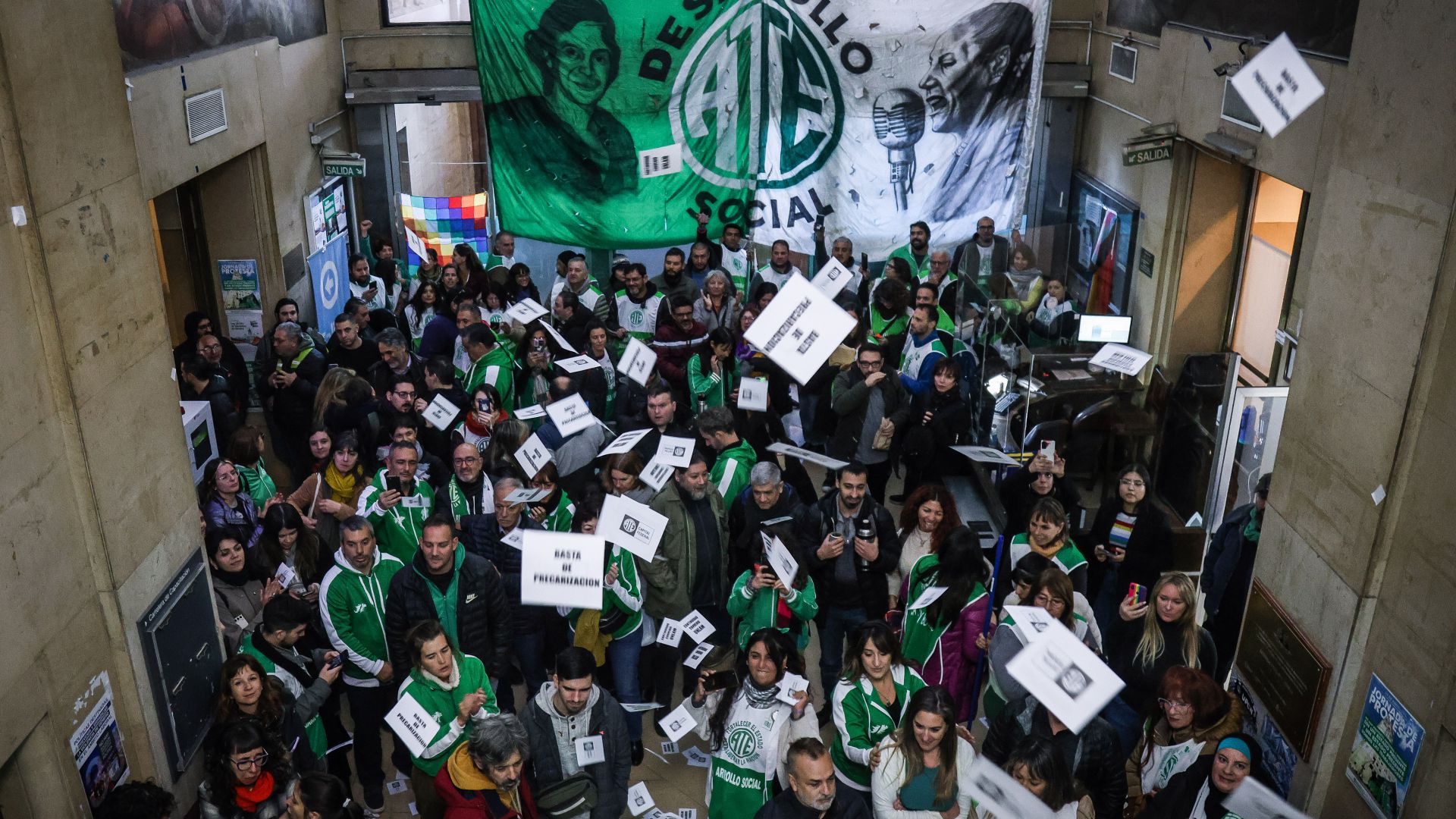 Jornada de protesta en el Ministerio Desarrollo Social de la Nación