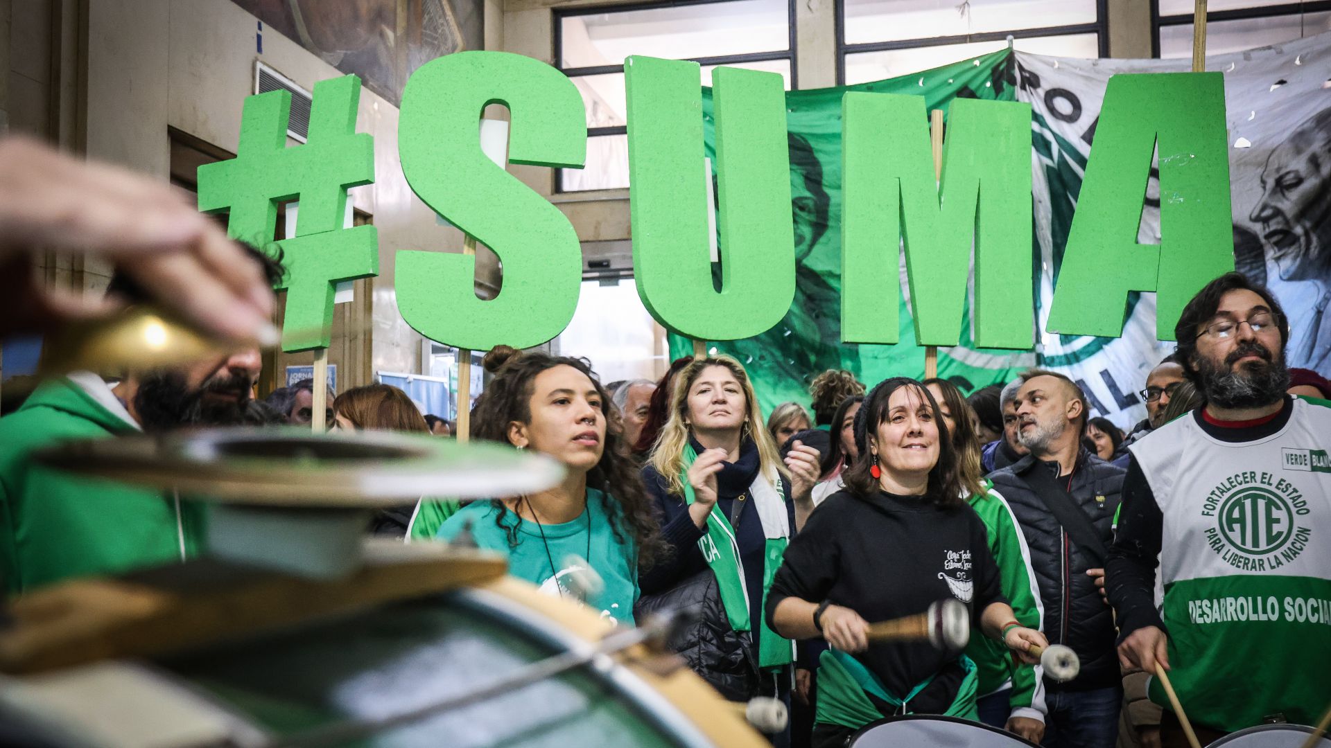 Jornada de protesta en el Ministerio Desarrollo Social de la Nación