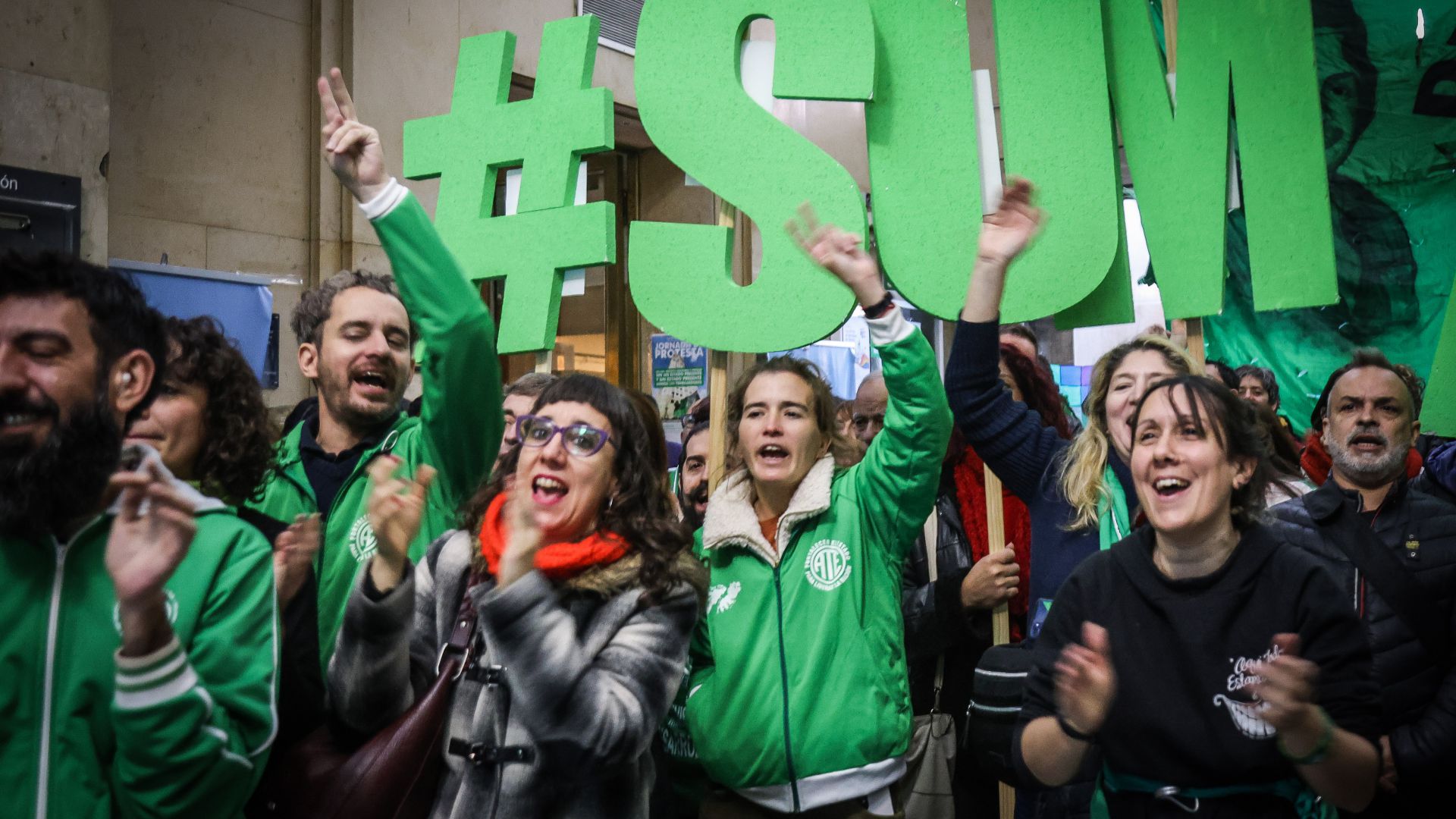 Jornada de protesta en el Ministerio Desarrollo Social de la Nación