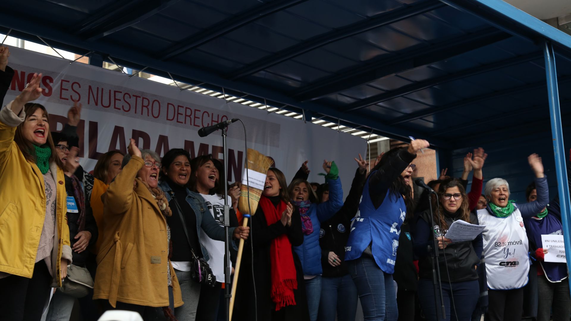 ¡Ni una jubilada menos! Movilización de todo ANSES contra el quite de las moratorias