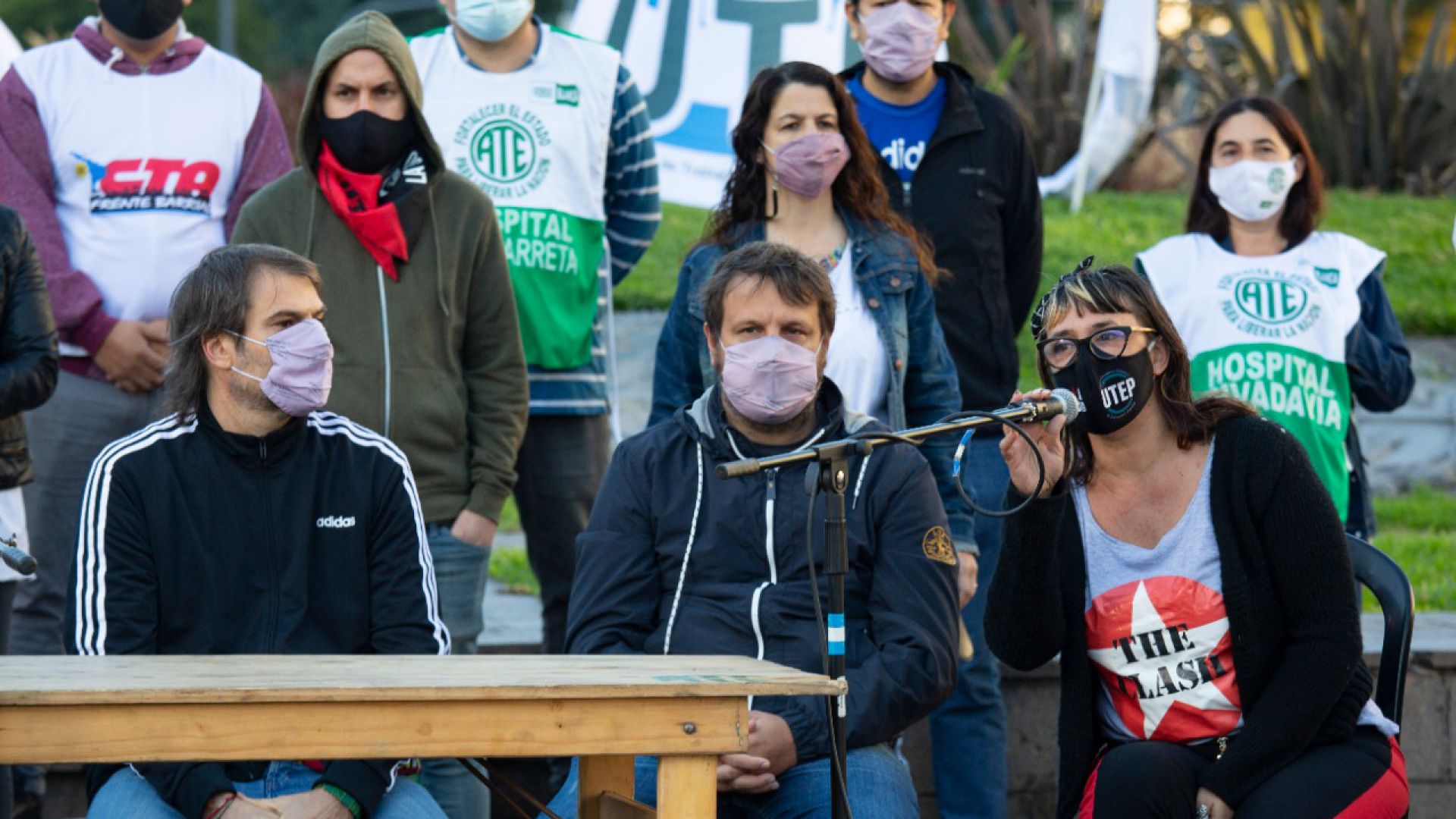 Se lanzó la Jornada de protesta “Lo Esencial es la Vida, no la campaña de Larreta”.