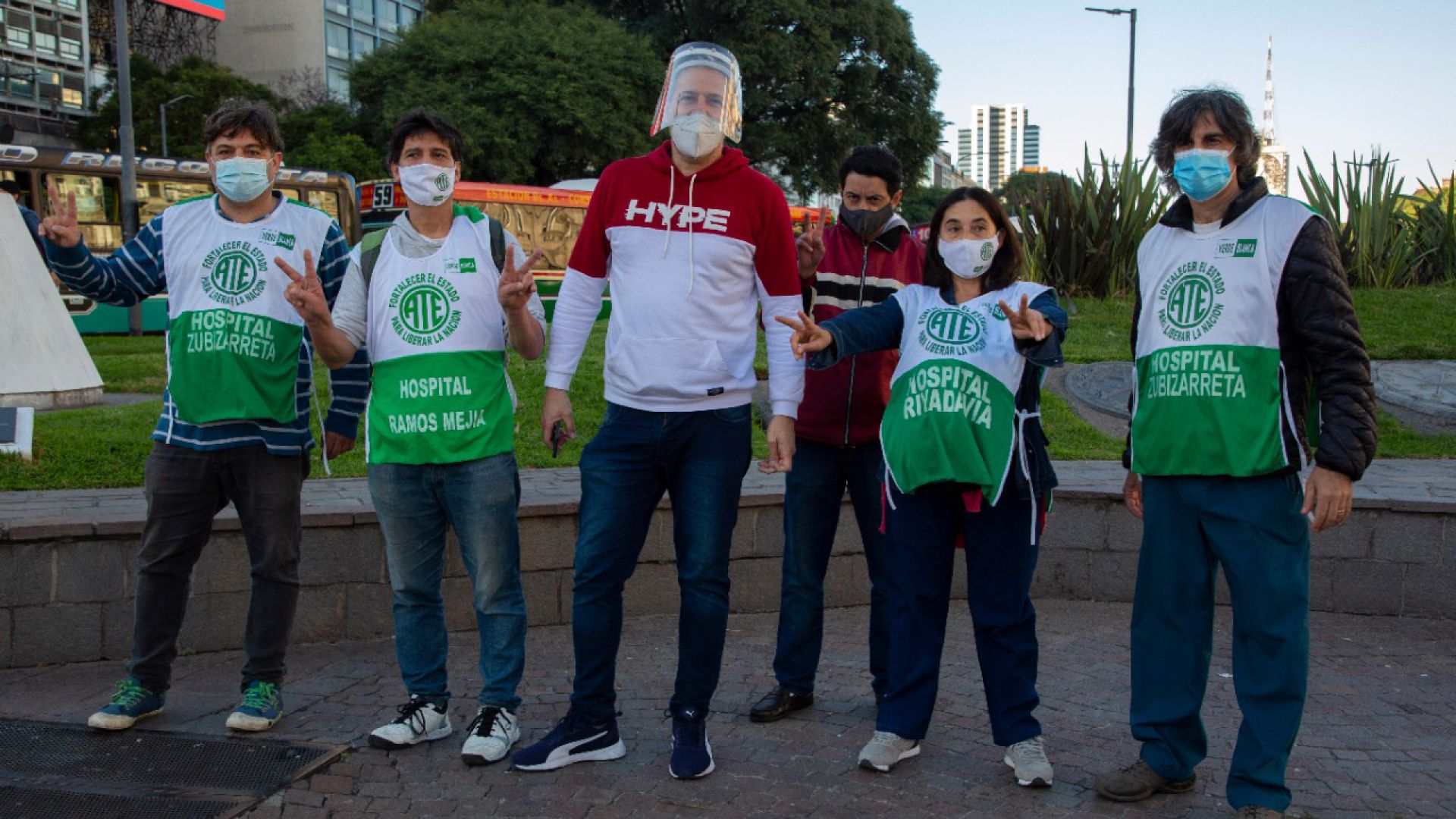 Se lanzó la Jornada de protesta “Lo Esencial es la Vida, no la campaña de Larreta”.