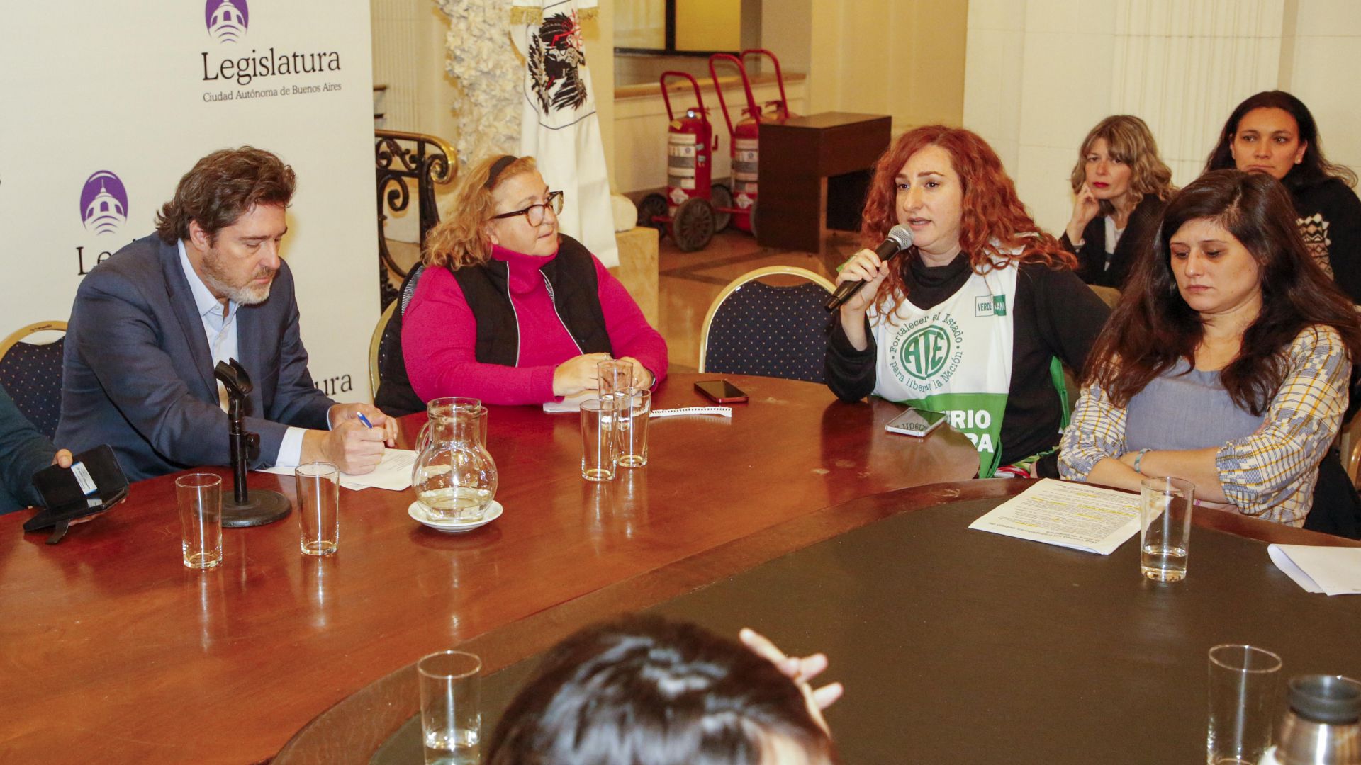 Presentes en la Comisión de Trabajo de la Legislatura porteña