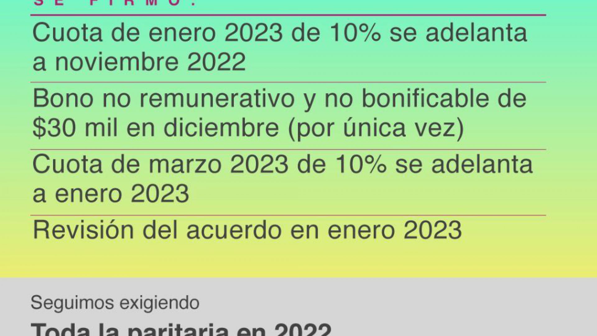 Catalano frente al Ministerio de Trabajo: 